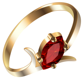 a ruby ring